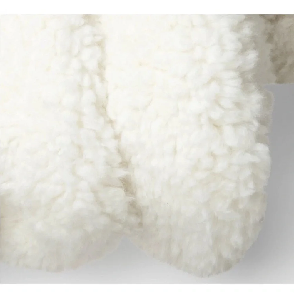 Threshold Faux Shearling Sherpa Tree Shaped Throw Pillow White Plush Christmas